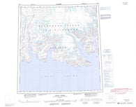 049B Baad Fiord Canadian topographic map, 1:250,000 scale