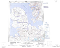 049C Baumann Fiord Canadian topographic map, 1:250,000 scale