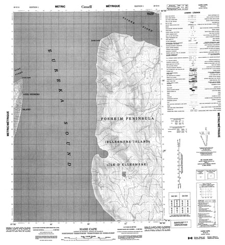 049G14 Hare Cape Canadian topographic map, 1:50,000 scale