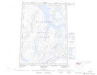 049H Canon Fiord Canadian topographic map, 1:250,000 scale