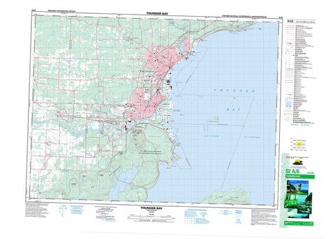 052A06 Thunder Bay Canadian topographic map, 1:50,000 scale