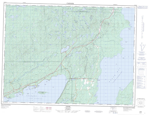 052A10 Loon Canadian topographic map, 1:50,000 scale