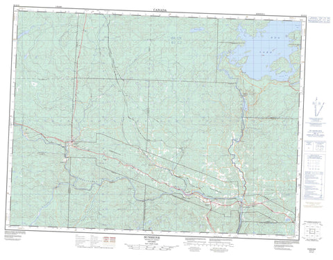 052A12 Sunshine Canadian topographic map, 1:50,000 scale