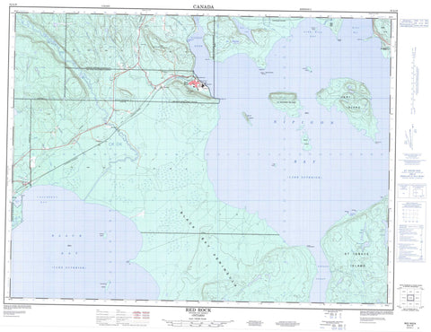 052A16 Red Rock Canadian topographic map, 1:50,000 scale