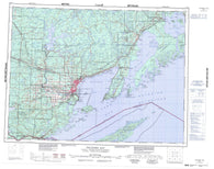 052A Thunder Bay Canadian topographic map, 1:250,000 scale
