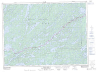 052B03 Knife Lake Canadian topographic map, 1:50,000 scale