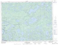 052B05 Poohbah Lake Canadian topographic map, 1:50,000 scale