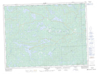 052B08 Marks Lake Canadian topographic map, 1:50,000 scale