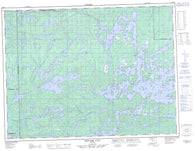 052B15 Bedivere Lake Canadian topographic map, 1:50,000 scale