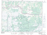 052D09 Pinewood Canadian topographic map, 1:50,000 scale