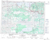 052D Roseau Canadian topographic map, 1:250,000 scale