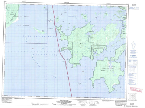 052E02 Big Island Canadian topographic map, 1:50,000 scale