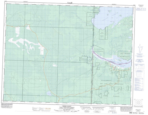 052E06 Berry Point Canadian topographic map, 1:50,000 scale