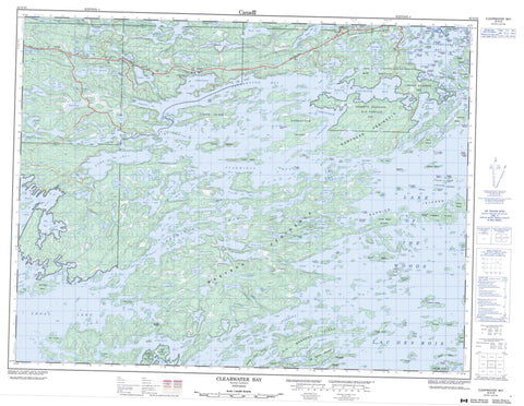 052E10 Clearwater Bay Canadian topographic map, 1:50,000 scale
