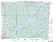 052E16 Kenora Canadian topographic map, 1:50,000 scale