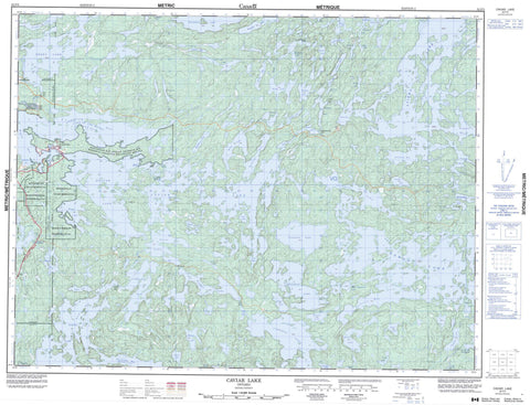 052F05 Caviar Lake Canadian topographic map, 1:50,000 scale