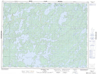 052F12 Dryberry Lake Canadian topographic map, 1:50,000 scale