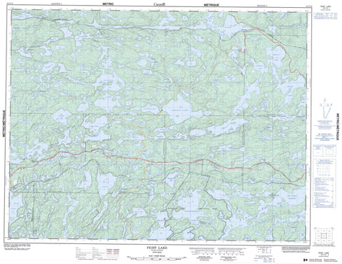 052F13 Feist Lake Canadian topographic map, 1:50,000 scale