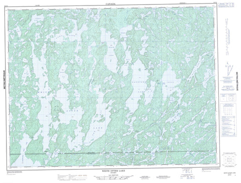 052G04 White Otter Lake Canadian topographic map, 1:50,000 scale