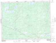 052G06 Bonheur Canadian topographic map, 1:50,000 scale