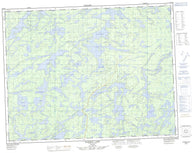 052G16 Harmon Lake Canadian topographic map, 1:50,000 scale