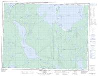 052H07 Black Sturgeon Lake Canadian topographic map, 1:50,000 scale
