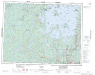 052H Nipigon Canadian topographic map, 1:250,000 scale