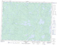 052I03 Wigwasan Lake Canadian topographic map, 1:50,000 scale