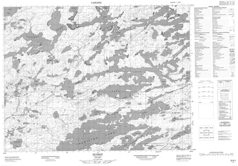 052K01 Hudson Canadian topographic map, 1:50,000 scale