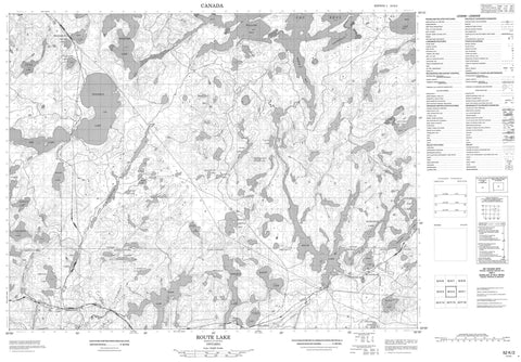 052K02 Route Lake Canadian topographic map, 1:50,000 scale