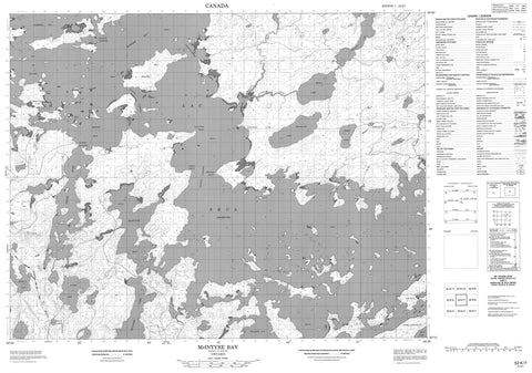 052K07 Mcintyre Bay Canadian topographic map, 1:50,000 scale