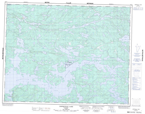 052L07 Umfreville Lake Canadian topographic map, 1:50,000 scale