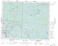 052L Pointe Du Bois Canadian topographic map, 1:250,000 scale