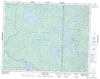 052M03 Aikens Lake Canadian topographic map, 1:50,000 scale
