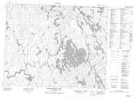 052M12 Sasaginnigak Lake Canadian topographic map, 1:50,000 scale