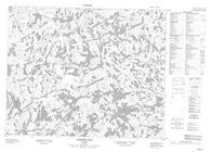 052M15 Onepine Lake Canadian topographic map, 1:50,000 scale