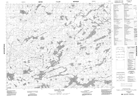 052N09 Carillon Lake Canadian topographic map, 1:50,000 scale