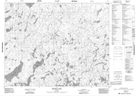 052N11 Pringle Lake Canadian topographic map, 1:50,000 scale