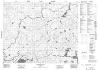 052N14 Nechigona Lake Canadian topographic map, 1:50,000 scale
