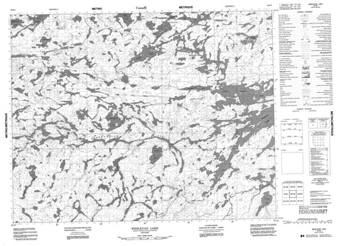 052O04 Wesleyan Lake Canadian topographic map, 1:50,000 scale