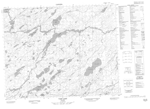 052O09 Tarp Lake Canadian topographic map, 1:50,000 scale