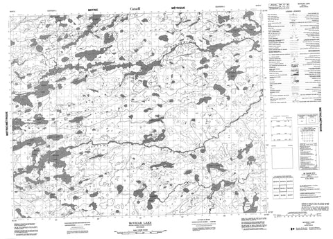 052O11 Mcvicar Lake Canadian topographic map, 1:50,000 scale
