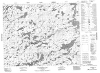 052O14 Upturnedroot Lake Canadian topographic map, 1:50,000 scale