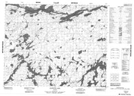 052P08 Kawitos Lake Canadian topographic map, 1:50,000 scale