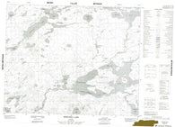 052P10 Miminiska Lake Canadian topographic map, 1:50,000 scale