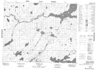 052P15 Ozhiski Lake Canadian topographic map, 1:50,000 scale