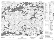 053A01 Kabania Lake Canadian topographic map, 1:50,000 scale