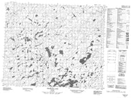 053A12 Obabigan Lake Canadian topographic map, 1:50,000 scale