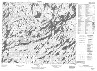 053A16 Wapikopa Lake Canadian topographic map, 1:50,000 scale