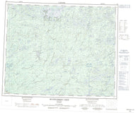 053A Wunnummin Lake Canadian topographic map, 1:250,000 scale